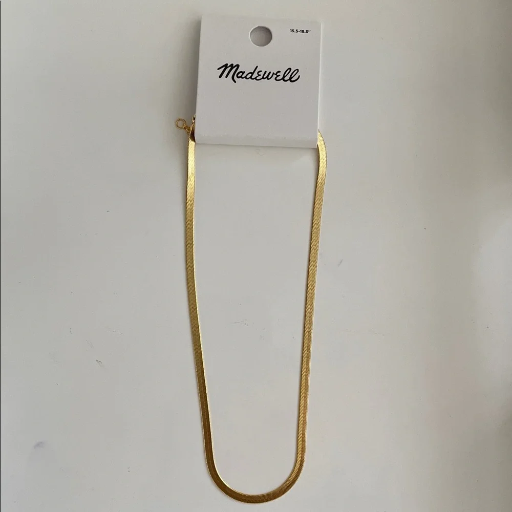 NWT Madewell Herringbone Chain Necklace - Picture 10 of 10